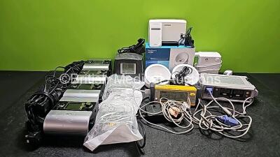 Mixed Lot Including 1 x Fisher & Paykel ICON+ NOVO CPAP, 4 x ResMed S9 Autoset EPR CPAP Units with 4 x Power Supplies, 2 x H5i Cleanable Tubes, 1x Biotronik CardioMessenger II-S with 1 x Biotronik CardioMessenger Smart 4G, 1 x Turbo Med Inhalator, 1 x GE 