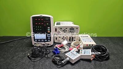 Mixed Lot Including 2 x Masimo Set Rad 8 Signal Extraction Pulse Oximeters (No Power), 1 x Mindray VS-800 Vital Signs Monitor (Powers Up and Missing/Damaged Front Top Light Cover - See Photo), 1 x Neurosign 100 Impedance Meter (Powers Up), 1 x Neurosign S