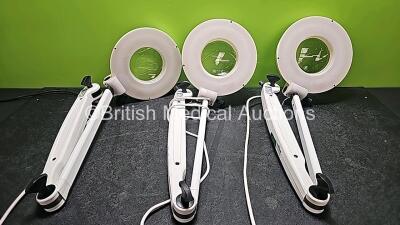 3 x Brandon Medical Lamps (All Power Up)