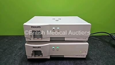 2 x Philips IntelliVue G5 M1019A Gas Modules (Both Power Up with 2 x Missing Water Traps)