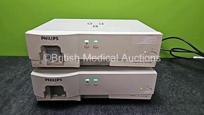 2 x Philips IntelliVue G5 M1019A Gas Modules (Both Power Up with 2 x Missing Water Traps)