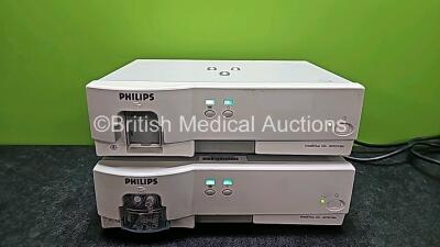 2 x Philips IntelliVue G5 M1019A Gas Modules (Both Power Up with 1 x Missing Water Traps)