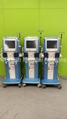 3 x Gambro Artis Dialysis Machines Running Hours 44451 / 16870 / 40603 (All Power Up) *FX007187 / FX029913 / FX007181*