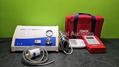 Mixed Lot Including 1 x Altair DiamondTome Skin Resurfacing System DM3000A (Powers Up) with 1 x HEPA Filter , 1 x Hemocue B-Hemoglobin Analyzers in Case and 1 x A&D Digital Blood Pressure Monitor (Missing Battery Cover - See Photo)