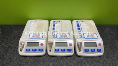 3 x Mobil-O-Graph Ambulatory BP Monitors *SN C17053 / C17052 / C17082*