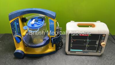 Mixed Lot Including 1 x Laerdal LSU Suction Unit and 1 x Philips SureSigns VM6 Patient Monitor (Both Power Up) *SN US12572937 / 78081859342*