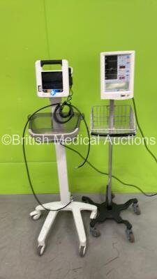 1 x SunTech CT40 Monitor on Stand and 1 x Mindray Accutorr Plus Monitor on Stand (Both Power Up) *00106200 / A739219-B5