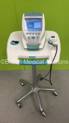 Verathon BVI 9400 Bladder Scanner Part No 0870-0190 on Stand with Transducer and Battery (Powers Up)