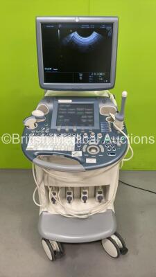 GE Voluson E6 Flat Screen Ultrasound Scanner *S/N D52761* **Mfd 011/2010** Software Version B 12.0.0.504 with 4 x Transducers / Probes (RIC5-9-D Ref H48651MS *Mfd 2016-08* / RAB4-8-D Ref H48651MP *Mfd 06/2016* / C1-5-D Ref 5261135 *Mfd 06/2011* and IC5-9-