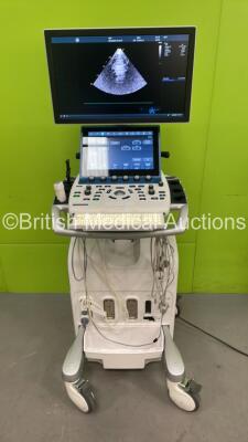 GE Vivid S70 Flat Screen Ultrasound Scanner Ref H45041SW *S/N 002070S70* **Mfd 03/2017** Application Software Version 202 Revision 30.1 System Software Version 202.20.4 with 2 x Transducers / Probes (M5Sc-D Ref 5446812 *Mfd 03/2017* / and TEE Probe) (Powe