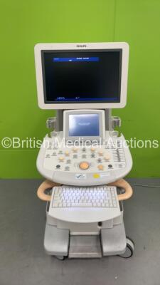 Philips iU22 Flat Screen Ultrasound Scanner on G.1 Cart *S/N B0MCZV* **Mfd 2013** Software Version - 6.3.5.70 (Powers Up) ***IR348***