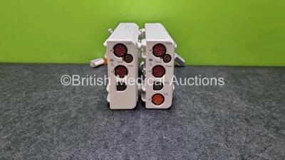 2 x Philips M3014A Modules (Both with Missing Casing - See Photos) Including Press, Temp, Press, CO and C02 Options