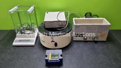 Mixed Lot Including 1 x Datalogic CBX100 Network Connection Box, 1 x Sartorius Weighing Scales, 1 x Grant Water Bath, 1 x Electrothermal Unit and 1 x Gallenkamp Magnetic Stirrer