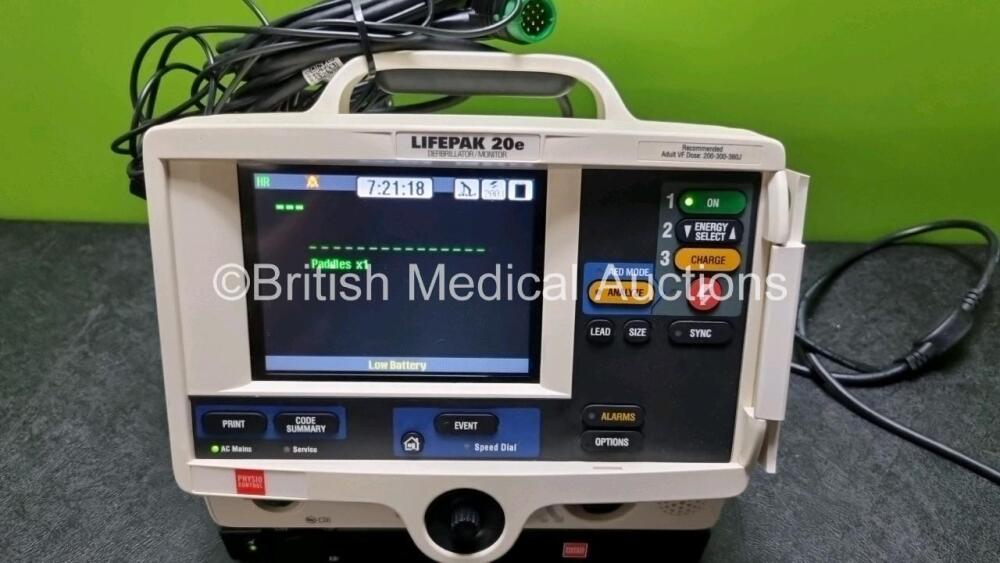 Medtronic Physio Control Lifepak 20e Defibrillator / Monitor (Powers Up ...