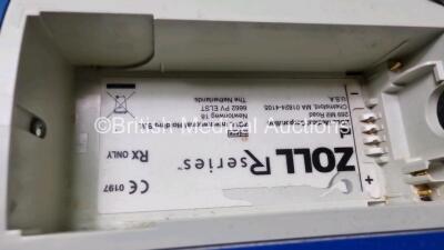 Zoll R Series Plus Defibrillator / Monitor (Powers Up) Including Pacer, ECG and Printer Options with 3 Lead ECG Lead and Paddle Lead - 5