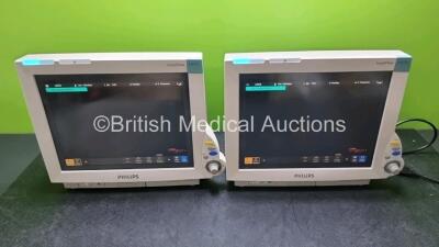 2 x Philips IntelliVue Patient Monitors (Both Power Up)