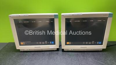 2 x Philips IntelliVue Patient Monitors (Both Power Up)