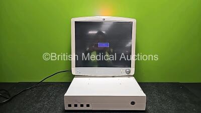 Job Lot Including 1 x GE D19KT Display Monitor (Powers Up, Cracked Casing and Slight Scratched Screen - See Photo) and 1 x Carescape C1-CPU Base Unit (Powers Up) *SN DTN441K3767 / SED12041605GA*