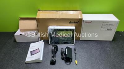 Ambu aView Ref - 405002000 Monitor with Power Supply, Accessories and User Manual in Box *Like New*