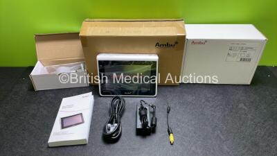 Ambu aView Ref - 405002000 Monitor with Power Supply, Accessories and User Manual in Box *Like New*