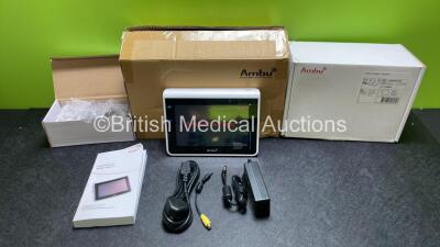 Ambu aView Ref - 405002000 Monitor with Power Supply, Accessories and User Manual in Box *Like New*