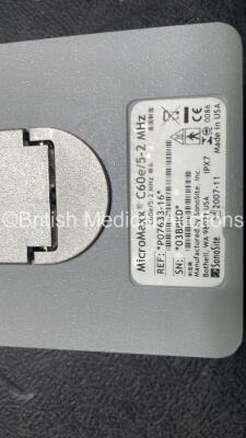 Sonosite MicroMaxx C60e/5-2 MHz Ultrasound Transducer / Probe *Mfd - 11/2007* (Untested) *03BBKD* - 2