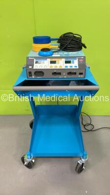 Valleylab Force FX-8C Electrosurgical / Diathermy Unit on Stand with Dual Footswitch and Dome Footswitch (Powers Up) *S/N F6G48240A*