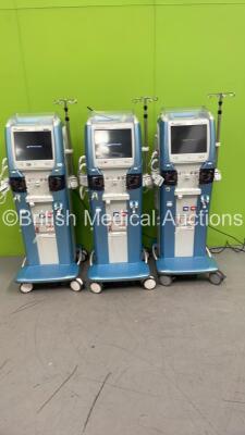 3 x Gambro Artis Dialysis Machines Running Hours 34129 / 17483 / 42048 (All Power Up) *FX029907 / FX014575 / FX007186*