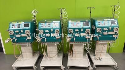 4 x Gambro AK 200 Ultra S Dialysis Machines with Hoses (All Power Up)