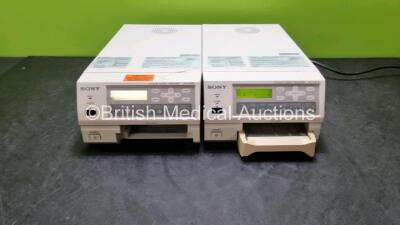 2 x Sony UP-21MD Colour Video Printers (Both Power Up)