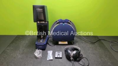 Aurical Aud Fitting Audiometer (Powers Up, Battery Cover Missing) with Aurical HIT 1082 Hearing Instrument Test Box and Aurical FreeFit Hearing Aid Fitter with Accessories *SN 409614 / 393283 / 405588*