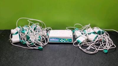 Job Lot Including 1 x B.Braun Infusomat Space Infusion Pump *Mfd 2020* (Powers Up) with 12 x B.Braun Power Supplies (11 x Untested) *SN 700820*