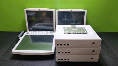 3 x GE Carescape B850 Monitoring System Including 3 x D19KT Display / Monitors