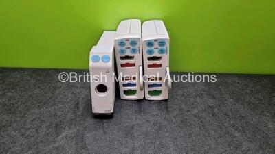 Job Lot Including 1 x GE Type E-PSMP-01 Module *Mfd 2014* Including ECG, NIBP, P1, P2, T1, T2, SpO2 Options, 1 x GE Type E-PSMP-01 Module Including ECG, NIBP, P1, P2, T1, T2, SpO2 Options and 1 x E-BIS Module *SN 6320331 / 7122658 / SGS18350011HA*