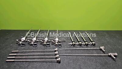 Job Lot Including 2 x Karl Storz 26161VB Resectoscope Working Elements, 4 x Karl Storz 27040OB Resectoscope Working Elements, 4 x Karl Storz 27040AK Resectoscope Working Elements and 4 x Karl Storz 27050D Resectoscope Working Elements