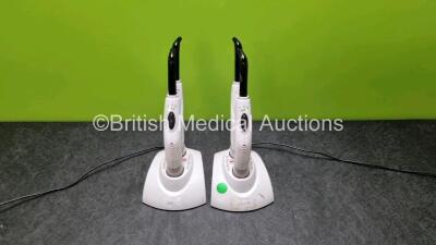 4 x Kerr Demi+ Curing Lights with 2 x Charging Docks (Both Power Up) and 2 x Power Supplies *SN 760025489 / 760022260*