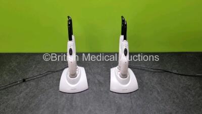 4 x Kerr Demi+ Curing Lights with 2 x Charging Docks (Both Power Up) and 2 x Power Supplies *SN 760052671 / 760029240*