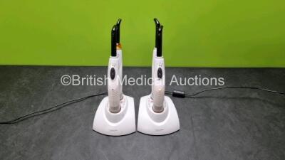 4 x Kerr Demi+ Curing Lights with 2 x Charging Docks (Both Power Up) and 2 x Power Supplies *SN 760028464 / 760025490*