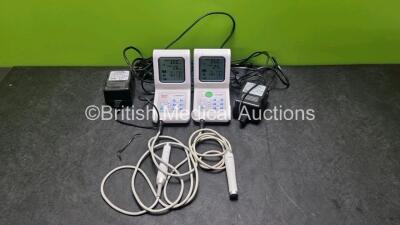 2 x Dentsply X-Smart Endomotor Endodontic Motor Unit (Both Power Up, Both with Small Cracks In Screen) with 2 x Handpieces and 2 x Power Supplies *SN 07725205 / 06818007*