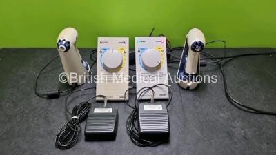 Job Lot Including 2 x Coltene Whaledent PerFect TCS II Contouring Systems (Both Power Up) and 2 x Ledmax 550 Curing Lights With Base Units (Both Power Up) with 2 x Power Supplies *SN 070808002 / 070416162*