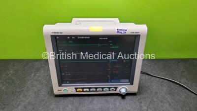 Mindray IPM-9800 Patient Monitor *Mfd - 2012* with SPO2, T1, T2, NIBP, ECG, IBP1, IBP2, CO2, Printer Options and Water Trap (Powers U