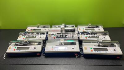 4 x Alaris IVAC PCAM Syringe Pumps, 3 x Carefusion IVAC PCAM Syringe Pumps and 3 x Cardinal Health IVAC PCAM Syringe Pumps