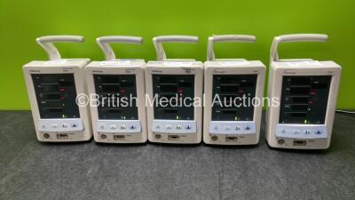 5 x Mindray Datascope Duo Patient Monitors with SPO2 and BP Options (All Power Up)