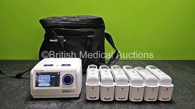 Mixed Lot Including 1 x DeVilbiss Blue AutoPlus with 1 x Power Supply in Bag (Powers Up) and 6 x Welch Allyn Braun Thermoscan Ear Thermometers *SN NE19904051*