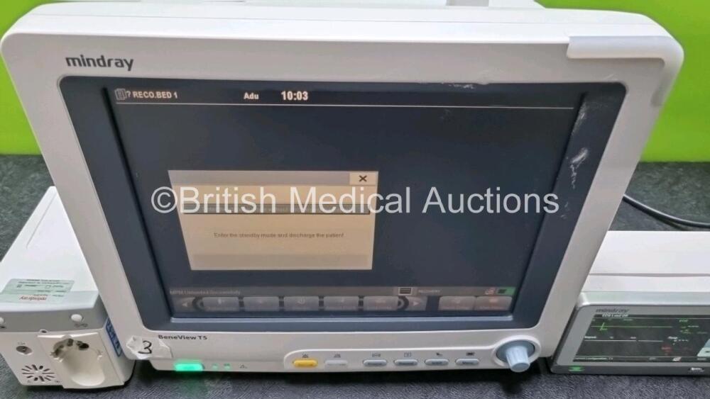 Mindray BeneView T5 Patient Monitor (Powers Up) Including Mindray CO2 ...
