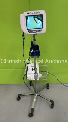 Glidescope Video Monitor on Stand with Handpiece (Powers Up) *S/N AN172089*