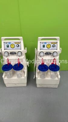 2 x Oxylitre Dual Suction Pumps with Suction Cups (Both Power Up) *S/N 27671005 / 27671007*