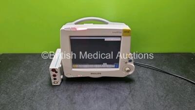 Philips IntelliVue MP30 Patient Monitor (Powers Up) Philips M30001A Patient Module Opt A01C18 Including ECG, SpO2, NBP, Press and Temp Options