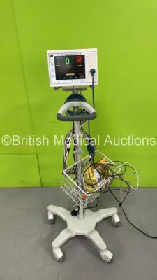 ivy Cardiac Trigger ECG Monitor on Stand with 3 Lead ECG Leads (Powers Up) *S/N 0710407*