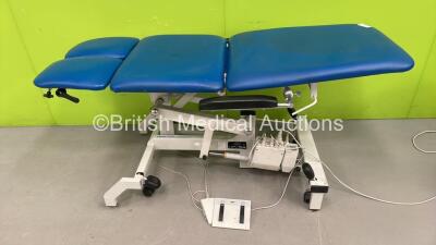 Plinth Electric Examination Couch with Adjustable Legs and Foot Controller (Powers Up)